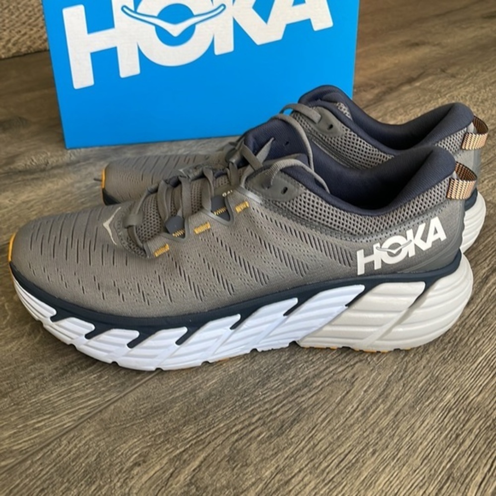NWT Hoka shoes men’s size 11.5 gray tennis shoes athletic supportive